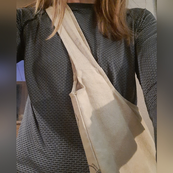 Purse Canvas Bucket Tote Bag Crossbody Sturdy Lightweight Travel Everyday NWOT - Picture 7 of 7